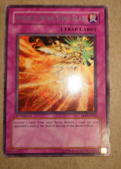 Yugioh Phoenix Wing Wind Blast Rare 1st Edition. FET-EN053 - Image 1