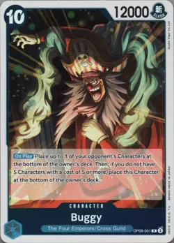 Buggy OP09-051 NM Emperors in the New World One Piece TCG English - Image 1