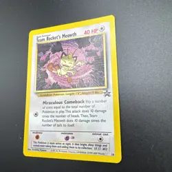 Pokemon TCG Wizards of the Coast Team Rocket's Meowth 18 Black Star Promo Card - Image 5