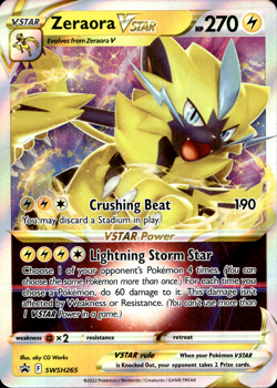 Zeraora VSTAR SWSH265 SWSH: Sword & Shield Black Star Promo Cards Holo - Image 1