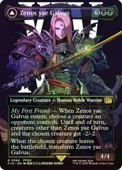 Zenos yae Galvus FOIL BORDERLESS - 0384 - Rare - Final Fantasy FIN MTG - Image 1