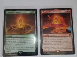 The Earth Crystal & Fire Crystal (Non-foil) Final Fantasy 0184 Rare MTG - Image 1