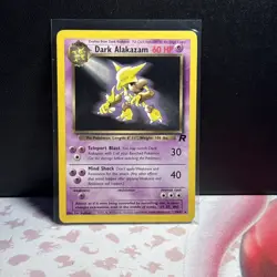Dark Alakazam 18/82 Team Rocket Non Holo Wotc Pokemon Card 2000 - Image 1