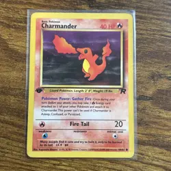 Pokemon TCG Charmander Team Rocket 1st Edition 50/82 - Image 1