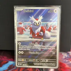 Delibird 152/132 Mega Evolution Illustration Rare Holo Pokemon TCG Card NM - Image 1