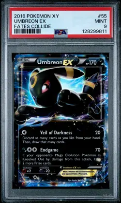 2016 Pokemon Xy Fates Collide Umbreon EX Fates Collide PSA 9 #55 - Image 1