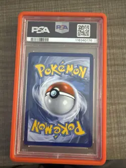 2015 POKEMON XY DOUBLE CRISIS #15 FULL ART/TEAM MAGMA'S GROUDON EX PSA 8 - Image 2
