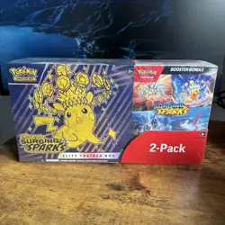 Pokemon Surging Sparks ETB & Booster Bundle Costco 2-pack. Factory Sealed - Image 1