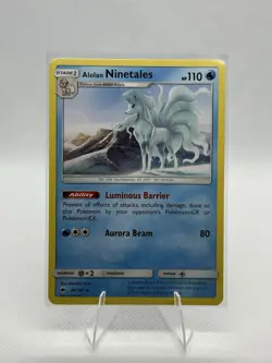 Pokemon TCG Burning Shadows Alolan Ninetales 28/147 Rare NM - Image 1