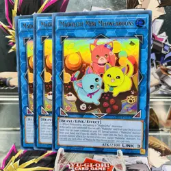 3x Yugioh Playset Madolche Mini Meowcaroons MP25-EN224 Ultra Rare 1st Near Mint - Image 1