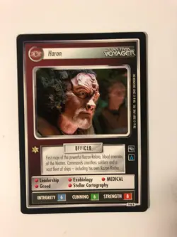 Star Trek CCG 1e- Haron - 2001, Voyager Mint Rare Card - Image 1