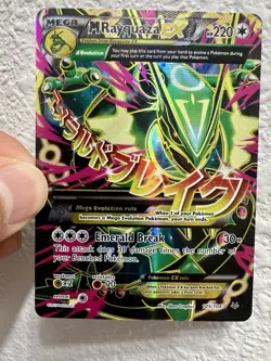 Pokemon TCG M Rayquaza EX 105 Full Art Ultra Rare Card XY Roaring Skies - Image 1