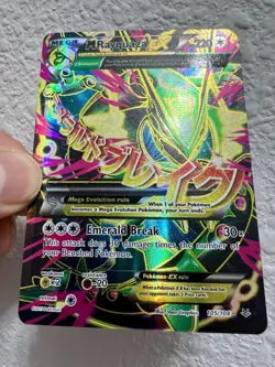 Pokemon TCG M Rayquaza EX 105 Full Art Ultra Rare Card XY Roaring Skies - Image 2