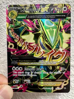 Pokemon TCG M Rayquaza EX 105 Full Art Ultra Rare Card XY Roaring Skies - Image 3