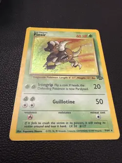 Pokemon TCG Pinsir Holo Unlimited Rare Card 9/64 Jungle Base Set 1999 LP WOTC - Image 2