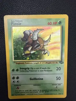 Pokemon TCG Pinsir Holo Unlimited Rare Card 9/64 Jungle Base Set 1999 LP WOTC - Image 3