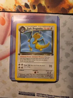 Pokemon Cards: Team Rocket 1st Edition Rare: Dark Dragonite 22/82 NM M WOW LOOK - Image 1