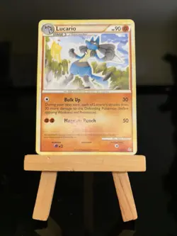 Lucario 19/95 Unleashed Regular Rare Pokemon TCG Card MP - Image 1