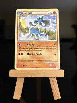 Lucario 19/95 Unleashed Regular Rare Pokemon TCG Card MP - Image 4