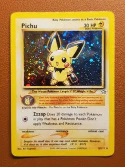 Pichu Swirl 12/111 Holo Rare Vintage - WOTC Neo Genesis - LP Pokemon TCG Card - Image 1