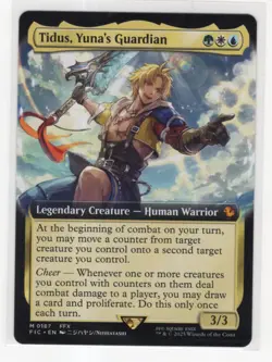 MTG Final Fantasy Commander Mythic #187 Tidus Yuna's Guardian - Image 1