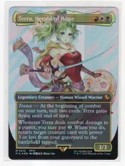 MTG Final Fantasy Commander Surge Foil Mythic #0212 Terra Herald Of Hope - Image 1
