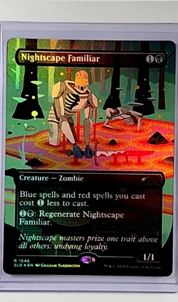 2024 MTG Magic the Gathering SLD Secret Lair Drop Foil #1546 Nightscape Familiar - Image 1