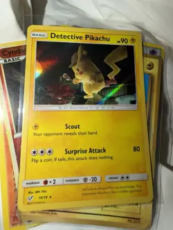 Detective Pikachu Holo Rare Card 10/18 Pokemon TCG Light Play LP - Image 1