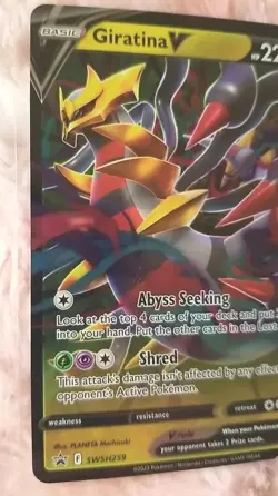 Pokemon TCG Giratina V SWSH Black Star Promos SWSH259 Holo Promo - Image 2