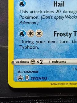 Pokemon TCG - Glaceon SWSH192 Black Star Promo With Swirl - NM - Image 4