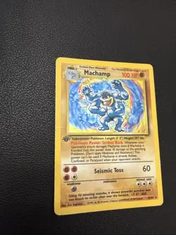Machamp 8/102 1st Edition Holo Rare Deck Exclusives Base Set Pokemon TCG LP - Image 3