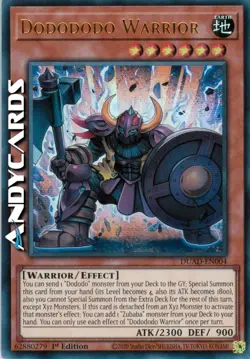 DODODODO WARRIOR • (Guerriero Dodododo) • Ultra R • DUAD EN004 • 1Ed • Yugioh! - Image 1