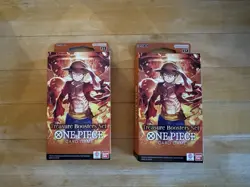 One Piece TREASURE BOOSTERS SET English 4 BOOSTER PACKS 2 Boxes LOT - Image 1