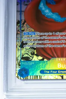2024 One Piece OP09 EN Manga Alt Art #051 Buggy PSA 10 GEM MINT - Image 3