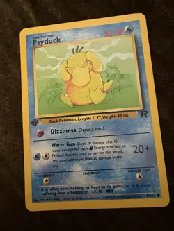 Pokemon TCG Team Rocket #65/82 Psyduck 1st Edition Card - Image 1