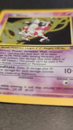 Pokemon TCG Mr. Mime Jungle Holo Rare Card 6/64 NM - Image 2