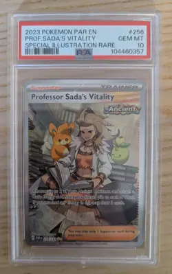 PSA 10 GEM MINT Professor Sada's Vitality 256/182 Paradox Rift SIR Pokemon Card✅ - Image 1