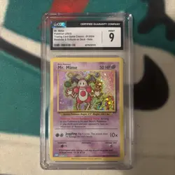 Pokemon TCG Mr. Mime 013/034 Classic Holo Trading Card Slab CGC Mint 9 - Image 1