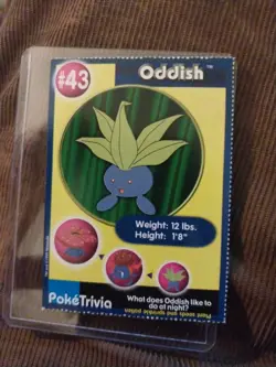 Vintage VTG TCG Pokemon Oddish #43 Burger King Pokemon TRADING CARD Nintendo HTF - Image 1