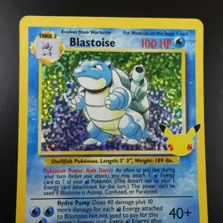 Blastoise 2/102 Pokemon Celebrations Classic Collection Holo Card - Image 2