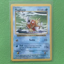 Magikarp 035/102 Base Set Shadowless Regular Uncommon Pokemon TCG Card - Image 1
