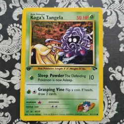 Pokemon TCG Koga's Tangela Gym Challenge 81/132 Regular 1st Edition Common Card - Image 1