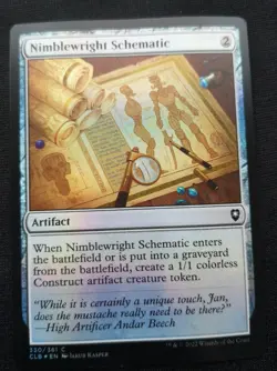 Nimblewright Schematic - Foil - CLB - NM Unplayed - EN - 330 - Image 1