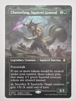 Chatterfang, Squirrel General (Borderless) Commander: Bloomburrow Regular - Image 1