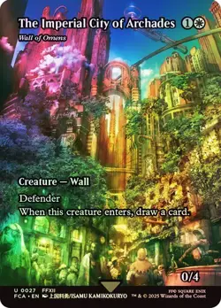 Wall of Omens The Imperial City of Archades FOIL - 0027 - Final Fantasy FCA MTG - Image 1