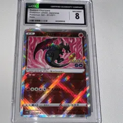 CGC 8 NM/MINT Japanese Pokemon 2022 Radiant Charizard 011/071 Pokemon Go S10b - Image 1