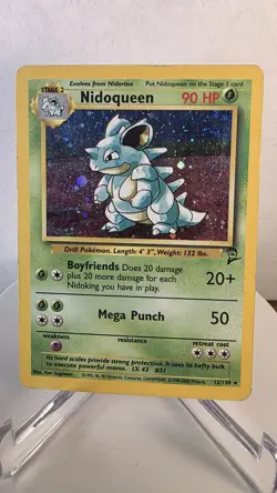 Pokemon TCG Nidoqueen 12/130 / Nidoking 11/102 Holo Base Set - Image 2