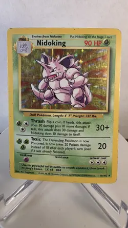 Pokemon TCG Nidoqueen 12/130 / Nidoking 11/102 Holo Base Set - Image 4