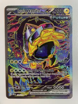 Pokemon TCG: 2025 Prismatic Evolutions SIR Iron Hands EX (154/131) - Image 1