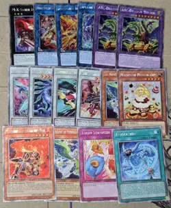 Yugioh - Quarter Century Stampede Lot Of 16 Platinum Secret Rare (Light Play) - Image 1